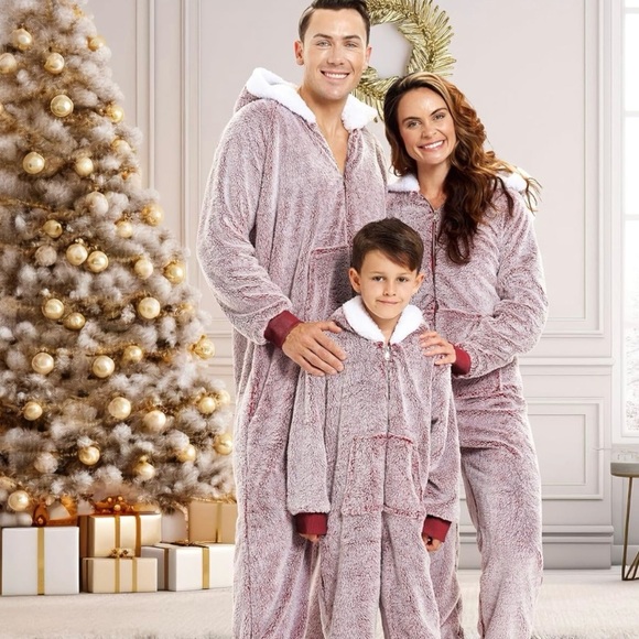 The Big Softy Other - Cozy Family Matching Pajama Set in Brown